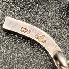 Sterling Silver 925 Saki Clear Quartz Necklace Toggle Clasp Prism Pendant 16 In