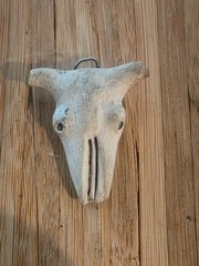 Rita Rachkowski.Animal skull pendant.unisex.pendant.handmade.1989