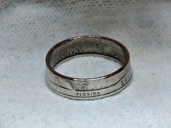 EVERGLADES, FL. – Size 10 State Quarter Coin Ring
