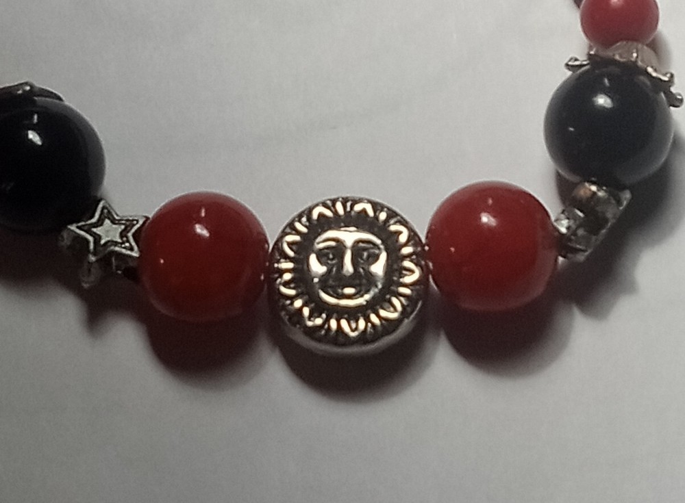 16′ Casual Daint,Magnetic Hematite Universal Sun/Moon Choker Necklace, Free Ship