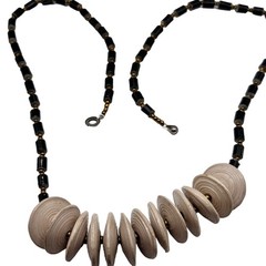 Teng Yue Statement Chunky Necklace Boho Chic Designer Rolled Beads