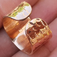 Hammered Solid Copper Ring – Minimalist Band Jewelry