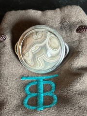 BECKY THATCHER DESIGNS Sterling Silver Gray Lace Agate Sterling Silver, $350 EUC