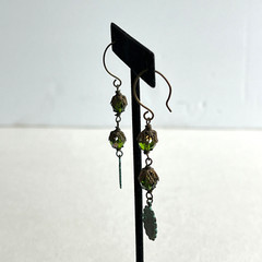 Artisan Czech Glass Treble Clef Earrings Music Love Gift Handmade Studio OOAK
