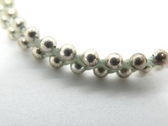 Pura Vida Signed Silver Metal Beads Braid Strings Cord Jewelry Tennis Bracelet