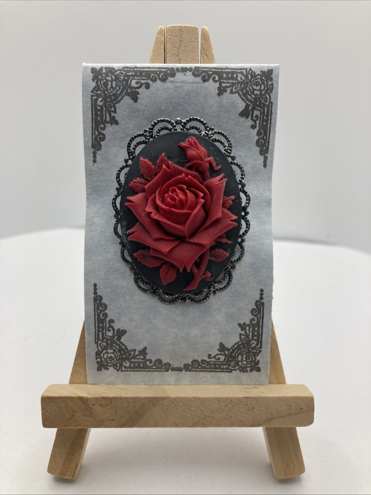 Red Rose Brooch Pin Handcrafted Back To Classic Designs Marie Winter