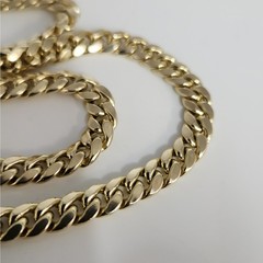 10k Yellow Gold 6.5MM Cuban Link Chain Necklace 22″