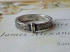 Blade & Bow – Outlander Wedding ring – Sporran Key Band – Solid Sterling replica