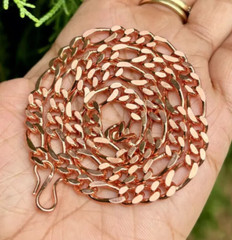 28 inch Pure Copper FIGARO Chain Necklace, Healing Copper Jewelry, Spiritual