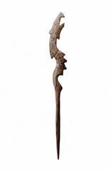 Skyrim Dragon Priest Staff Hair Pin / Hair Stick | Handmade Wooden Accessory