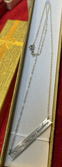 Vintage Sterling Silver .925 «You are my Sunshine» & Sun Symbol Necklace 20″L