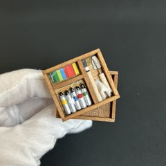 Handmade Adjustable Ring Designer Style Paint Box Theme Artistic Unique Gift