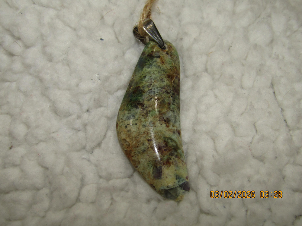 Kaleidoscope Agate Pendant 2.25 Inch (57mm) Freeform