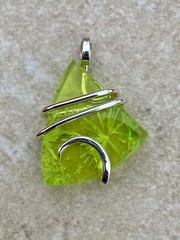 28.64ct Bridewell Stone Laboratory Grown Pendant in Forge Sterling Silver Ttl Wt