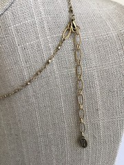 Michal Golan Pearl Blossom Necklace Pearls Glass Crystals Dangles