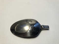 Unique handmade spoon charm Virgin Mary One of a kind item