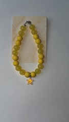 Handmade Beaded Star Bracelet Adjustable Acrylic Glass Y2K Kidcore Astrology Fun