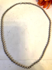 A.T. Genuine 925 Silver Necklace 3MM Ball Chain 18″ Made in Italy 13.2g Unisex