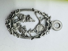 Gallo Pewter Pendant 1.75in Handcrafted Unique Design