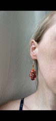 5 Pairs Womens Earrings Silver Multicolor Multishape Beaded Dangle Hoop Lobe
