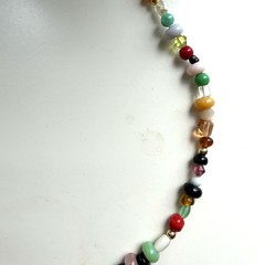 Handmade Bright Multicolor Beaded Necklace