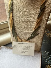 Michael Michaud Weeping Willow Necklace Bronze Leaf 20” w Box
