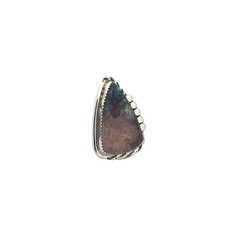 Virginia Cadman, Earring, Opalized Wood, Sterling Silver, Navajo, 1 1/2″