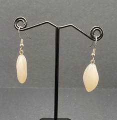 Earrings Silver Plated Rose Quartz