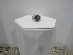 Ornate Mystic Topaz Solitaire 925 Sterling Silver Ring Size 7