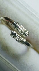 CUTE STERLING SILVER.925 FINGER/TOE RING SIZE 4.0-4.25!