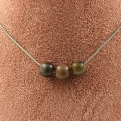 Stones And Minéraux. Necklace 3 Beads Sapphire Of Mogok, Burma , Myanmar.,