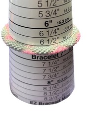 Pink and Grey Seed Bead Roll On Bracelet 6.75 inches