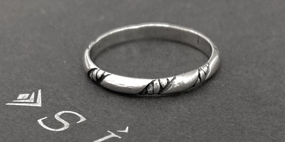 SILPADA Sterling Silver BRAIDED BAND Ring~ONE from Set #R0593~Size 8.5~RETIRED!