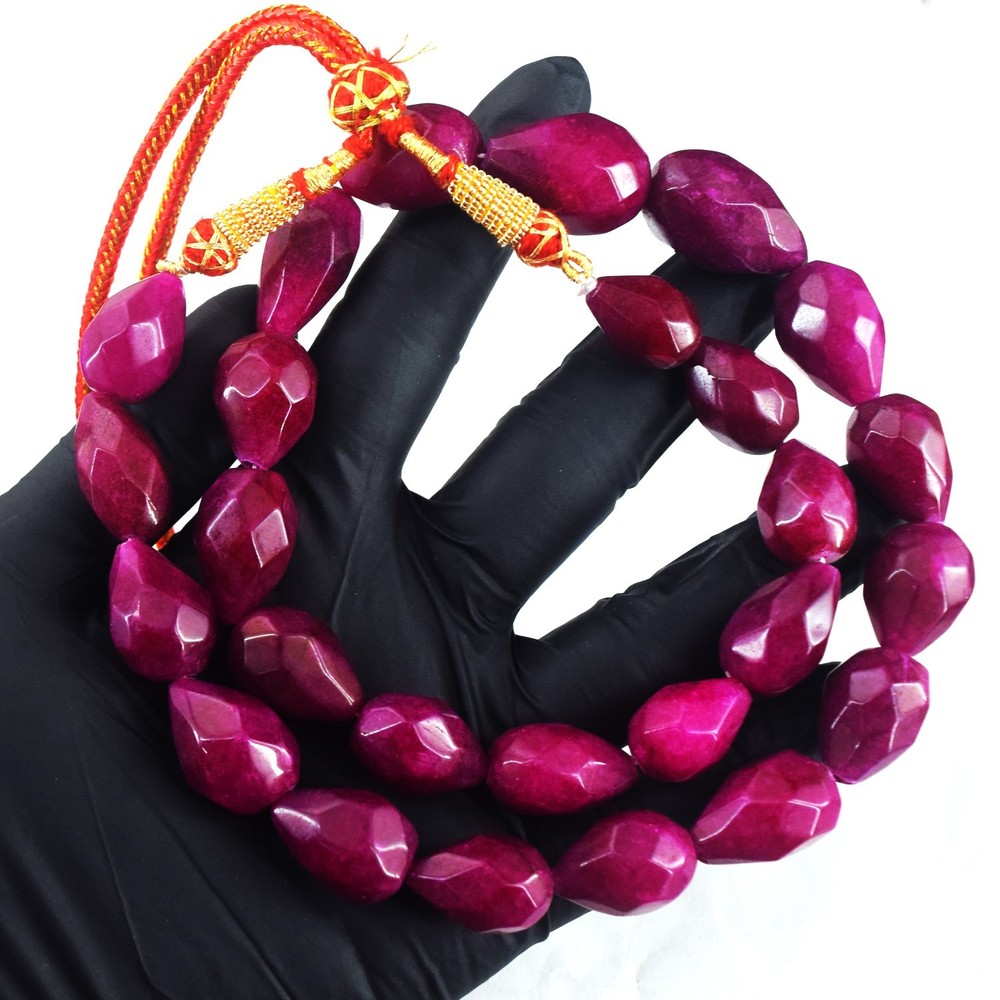 Wonderful Amazing Cut 634.Cts Ruby Excellent Beaded Necklace Jewelry RK 02 E787