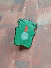 Frog Pin Handmade Toad Green Cute 1 in