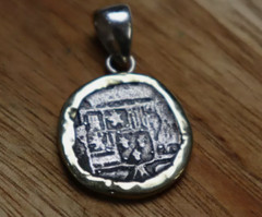 Urca de Lima SPAIN COLONIAL PIRATE COIN solid .925 STERLING SILVER Pendant 26mm