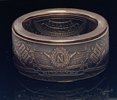 Coin Ring – $1, $2, $5, $10, $100, $500 Copper Good Luck – Graduation – Birthday