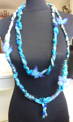 Handmade Fabric Necklace Fiber Art Beads Direct From Artist One Of A Kind