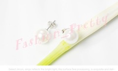 NEW! Super Pretty & Adorable 12MM Pearl Stud Earrings – – Amazing Deal