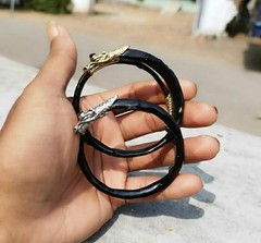 BUY 1 GET 1 Natural Spiritual Bangle Gift Akar Bahar & Alpaca Dragon Bracelet