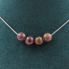 stones And Minerals. Necklace 4 Rubies Beads From Mogok, Burma, Myanmar. Quality