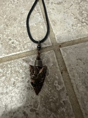 Crazy Unique Copper Arrowhead Tribal Pendant Jewelry Necklace