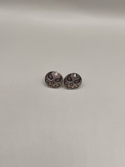 Artisan Abstract Face Sterling Silver Stud Earring Charms 3.7g Unsigned Tested