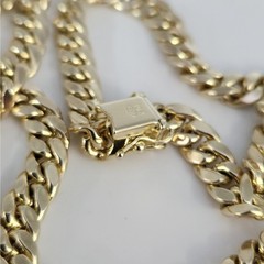 10k Yellow Gold 6.5MM Cuban Link Chain Necklace 22″