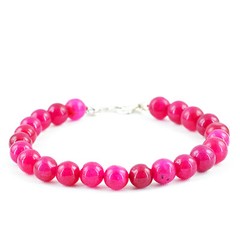 134.30 CTS EARTH MINED RICH RED RUBY ROUND SHAPED BEADS BRACELET – BIG DEAL (DG)