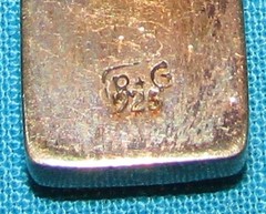Dichroic Cosmic Stardust Glass 925 Pendant 1 3/4″ Signed R+G 16″-18″ Necklace