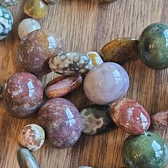 All Natural Polished Stones Necklace Jasper Agate More Hand Crafted Artisan