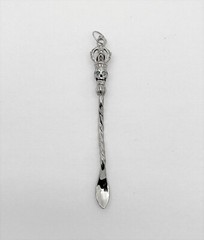Silver or Gold Party Spoon Pendant, Burning Man, Coca