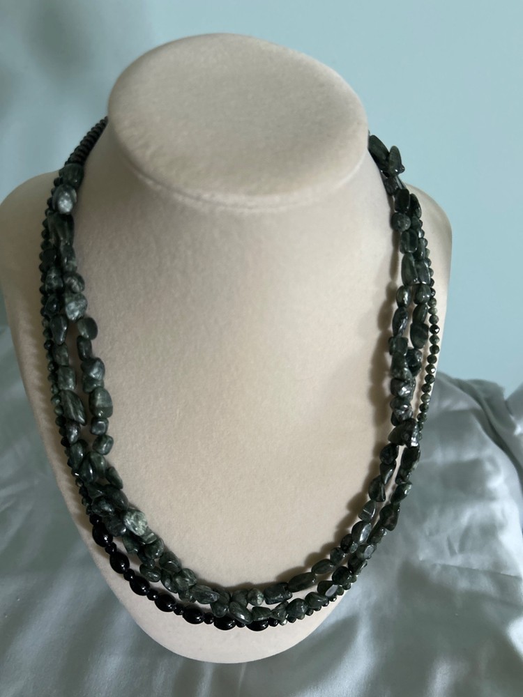 Handcrafted With Real Seraphnite Gemstone Necklace