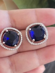 Bollywood Indian Pakistani American Diamond AD cubic zircon CZ stud